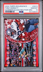 2024 Topps Resurgence Tony Dorsett Glimmer & Gleam Red Power Surge 1/5 PSA 10