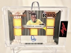2024 Vinicius Junior Leaf Ultimate Sports Game Used Relics Auto #12/25!