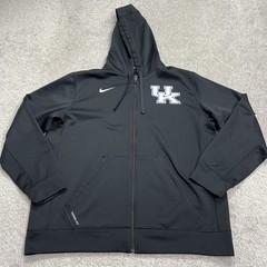 Kentucky Wildcats UK Hoodie Mens XL Black Sweatshirt Nike Therma Fit Full Zip