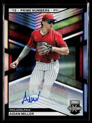 2023 Panini Elite Extra Edition Aidan Miller Signatures Prime Numbers /200 SN,AU