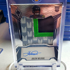 2025 Panini Phoenix Jalen Milroe RPS Rookie Patch Auto #RPS-JME 002/199