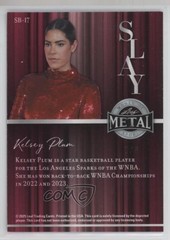 2025 Leaf Metal Women of Sport Slay Platinum Prismatic 3/8 Kelsey Plum 11ba