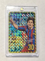 LIONEL MESSI Gold Rookie Sticker FC Barcelona RC