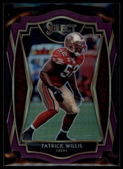 2020 Panini Select #134 Patrick Willis Purple Prizm Die Cut