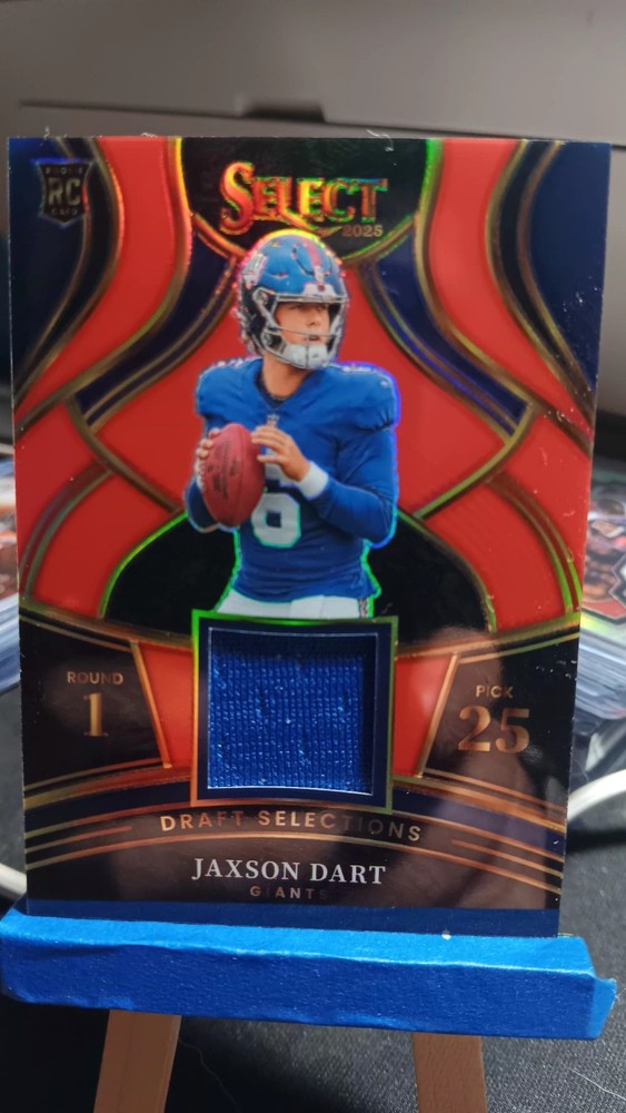 2025 Panini Select – Draft Selections Memorabilia Jaxson Dart #DSM-JDT Red Prizm
