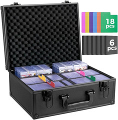 Top Loader Storage Box, Trading Card Case for Sports Cards, Fits 3″ X 4″ 35PT