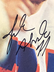 LYLE ALZADO SIGNED MAG PHOTO PAGE 7.5X10.5 LA RAIDERS SUPER BOWL CHAMPS PSA