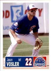 2018 Tennessee Smokies Grandstand #31 Jason Vosler West Nyack New York NY Card