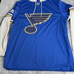St. Louis Blues Shirt Hoodie Men’s L NHL Hockey Ameren 24 Success Brands Jersey