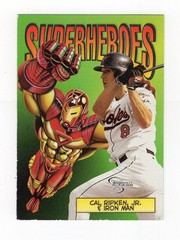 1998 SkyBox Dugout Axcess Superheroes #SH7 Cal Ripken Jr. (1:20 Packs)