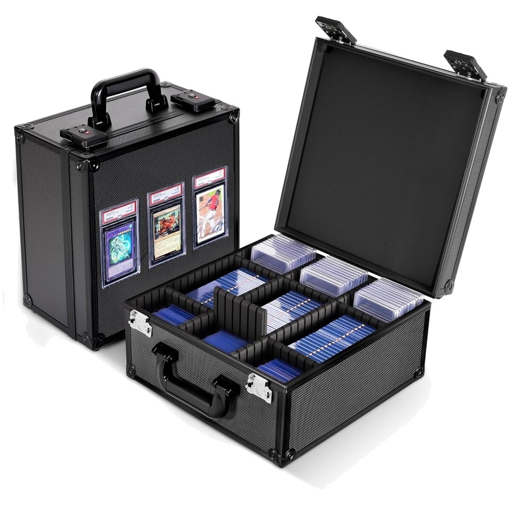 Graded Card Storage Box, TSA Lock, Holds 140+ Cards