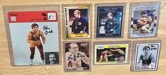 DAN GABLE – SEVEN Different Autographed Olympic College Wrestling Cards ISU Iowa