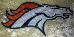 Denver Broncos 4.5″ Horse Iron On Embroidered Patch ~USA Seller!