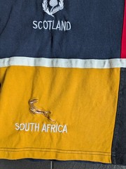 Vintage Cotton Traders All Nations Rugby Shirt XXL Rare Free Post