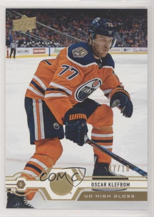 2019-20 Upper Deck High Gloss 7/10 Oscar Klefbom #189 0d40