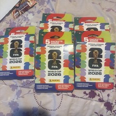 2026 Panini World Cup Sticker Pk Hanger Box Stickers Lot of 5!!