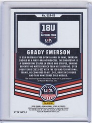 2026 Panini USA Stars & Stripes Grady Emerson Prizm Jersey Relic #USA-GE