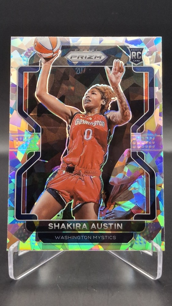 2022 Panini Prizm WNBA Shakira Austin Cracked Ice Rookie #183