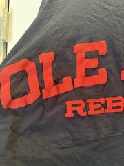 Ole Miss Rebels Navy And Red Cotton Spirit Jersey Women XL By Press box