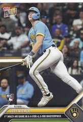 2023 TOPPS NOW #406 JOEY WIEMER- MILWAUKEE BREWERS