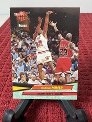 1992-93 Fleer Ultra Harold Miner Rookie #293 VS Michael Jordan Miami Heat