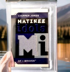 😲🪓HOF Game-Worn Used Jersey Chipper Jones 2005 Upper Deck Matinee Idols #MI-CJ