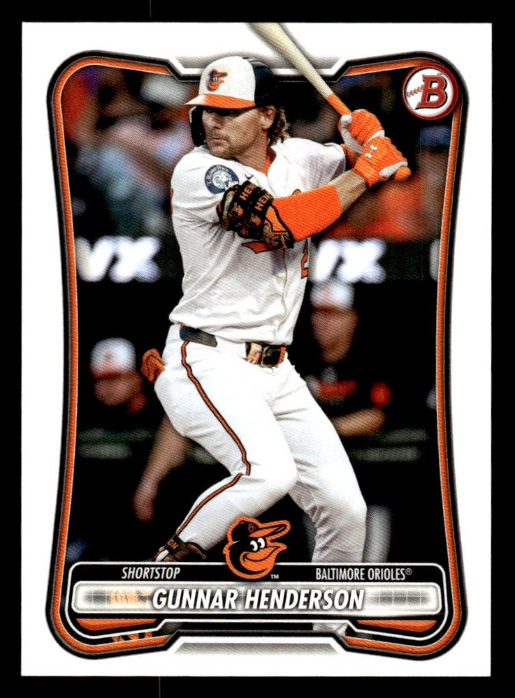 2026 Bowman #73 Gunnar Henderson Card Baltimore Orioles