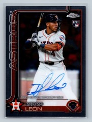 Pedro Leon 2025 Topps Chrome Auto RC #RA-PL Astros