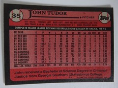 1989 Topps Curt Ford St Louis Cardinals Wrong Back Error Baseball Card
