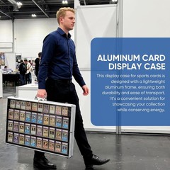 Card Show Display Case Large Aluminum 34 X22 Lockable Trading Card Display Case
