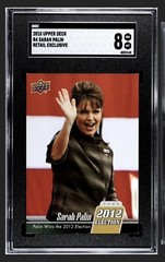 2010 Upper Deck #R4 Sarah Palin Retail Exclusive Walmart SSP SGC 8 NM NEAR MINT
