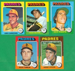 1975 TOPPS SAN DIEGO PADRES TEAM SET AVG NM JONES McCOVEY DAVE WINFIELD 2nd