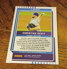 Christian Scott 2025 Donruss Signature Series / Auto Blue #03/35 – Mets SG-CST