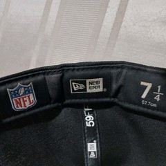 New Era Las Vegas Raiders Black Cap. Size 7 1/4. New With Tag.