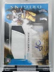 2017 Origins Turquoise /25 James Conner #118 RPA Rookie Jumbo Patch Auto RC