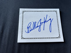 Author BILLIE JEAN KING Signed Bookplate Book TENNIS AUTOGRAPH