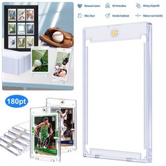 10-100Pcs Thick Magnetic Card Sleeve Card Holder 180Pt Hard Plastic Protector
