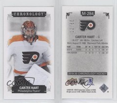 2019-20 Upper Deck Chronology Time Capsule Canvas Minis 12/60 Carter Hart t5g