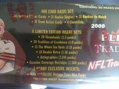 1 unopened sealed pack 2000 Fleer Tradition Football NFL Hobby Single Series pos