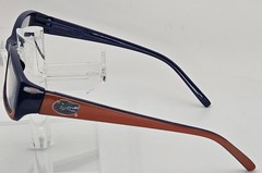 Florida Gators Eyeglasses Frame Blue Orange Logo Womens Rectangular E4