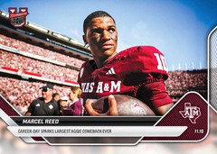 PRESALE 2025 Bowman U Now #46 Marcel Sparks Largest Aggie Comeback Ever