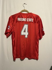 Knights Apparel Fresno State Bulldogs #4 Red Jersey, Size XL (16/18)Youth size