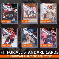 2026 Version 100ct 3×4 Laminated Toploaders & 100 Sleeves For 35pt Trading Cards