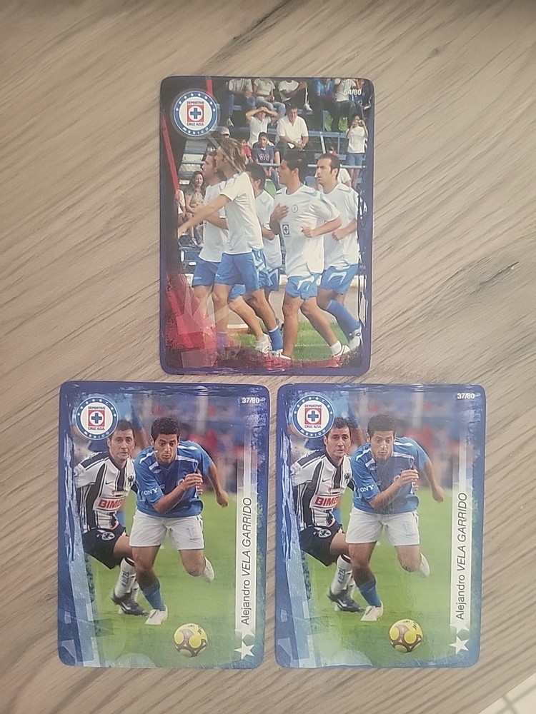 3x 2009-10 Imagics Futbol Mexicano Alejandro Vela Garrido Deportivo Cruz Azul