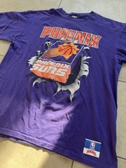 Vintage 1990s Nutmeg Phoenix Suns NBA Double Sided Single Stitch Tee Shirt XL