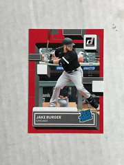 JAKE BURGER 2022 Panini Donruss RR RED PARALLEL SP RC /2022! STRAIGHT FROM PACK!
