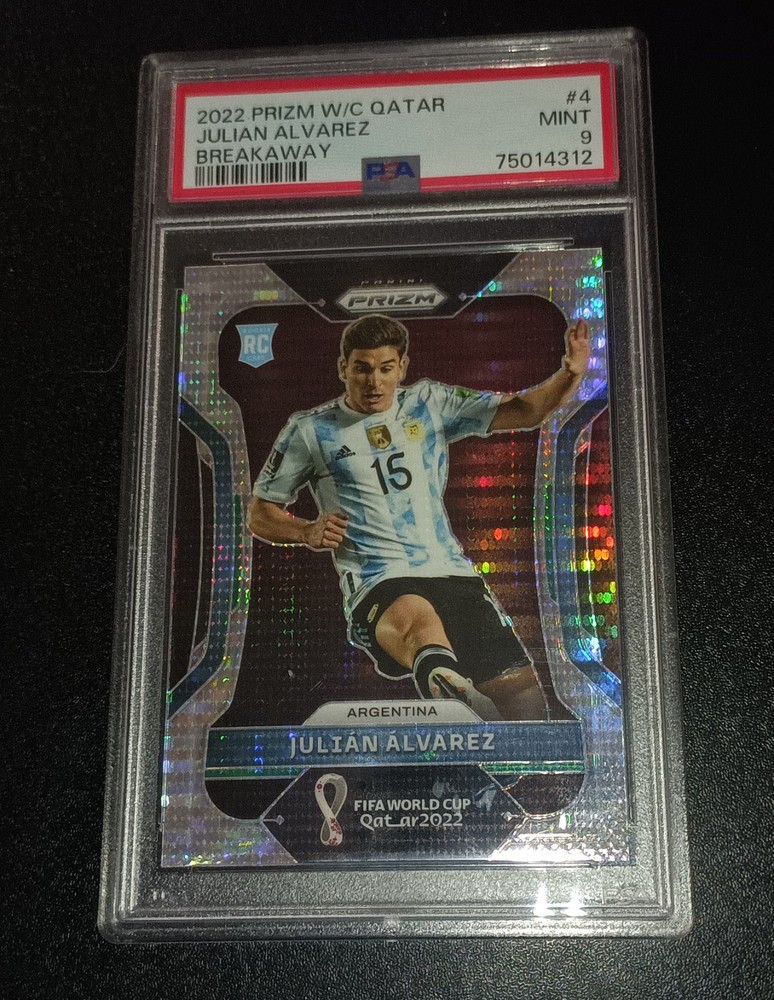 2022 Panini Prizm World Cup Qatar Julian Alvarez #4 Breakaway Prizm RC