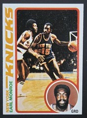 1977-78 Topps #6 Earl Monroe New York Knicks Basketball Card NBA