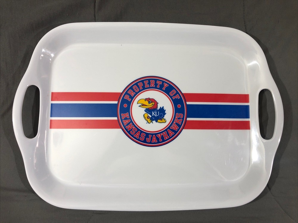 UK University of Kansas Jayhawks Food Snack Movie Night Serving Tray 16 x 11 3/8