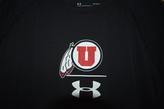 Utah Utes Under Armour Long Sleeve Shirt Men’s Black Used L